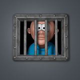 cartoon guy in prison