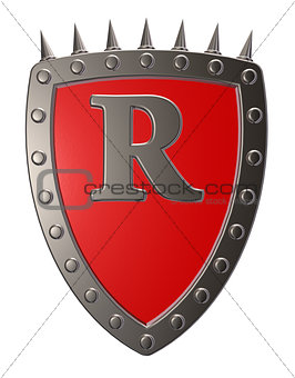 shield with letter