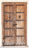 Old wooden door. 