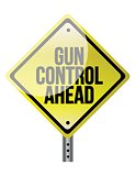 Caution Sign About Gun Control