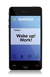work, Wake up cell message