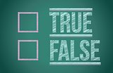 true or false with checkboxes