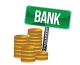 Saving money concept bank coins