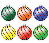 Set of colored balls