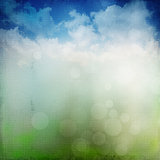  abstract nature background with nature colors and bokeh lights