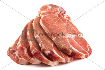 uncooked pork chops