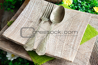 Rustic table setting
