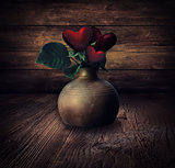 Valentines design - Heart Flowers