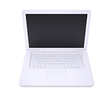 White laptop