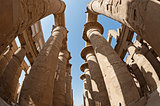 Columns at Karnak temple in Luxor