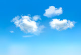 Blue sky with clouds.Vector