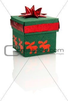 Gift Box With Red Decoration