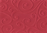 Red embossed paper