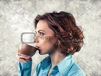 Girl with cup