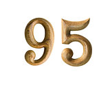 Wooden numeric 95