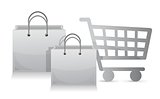 sales shopping cart concept