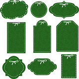 vector set green tags