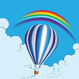 Balloon and rainbow