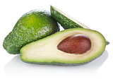 fresh avocado with stone