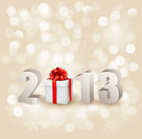 Happy new year 2013! New year design template. Vector illustration.