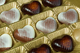 Chocolates in the shape of hearts