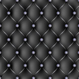 Black leather upholstery pattern background