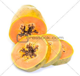 Fresh Papaya with Slices