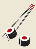 Vector simple sushi illustration 