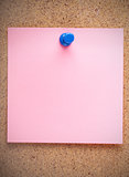 Blank pink sticker