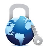 open globe 'lock'