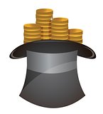 coin in hat