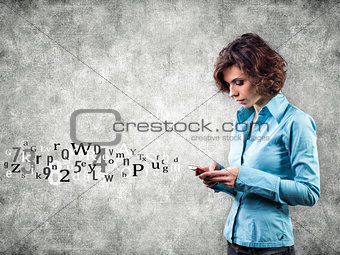 Girl with phone