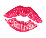 beautiful red lips 