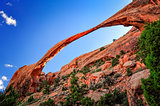 Long arch landscape view, Arches National Park, Utah