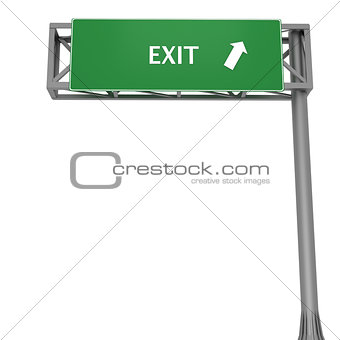 Exit signboard