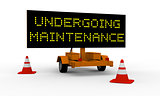 Undergoing maintenance