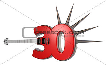 number thirty guitar