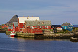 Nordic fishing harbor