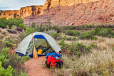 river camping in Canyonlands