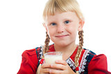 girl with milk