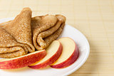 russian crepes with apple
