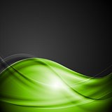 Bright green and black vector background