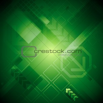 Bright hi-tech background with arrows