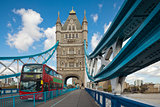 The famous Tower Bridge in London, UK