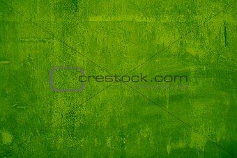Green color cement wall