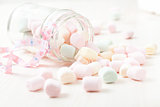 Colorful marshmallows