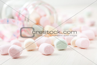 Colorful marshmallows