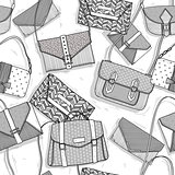 Fashion bags seamless pattern for girls