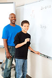 African American Teacher with Student