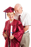 Husband Congratulates College Graduate Wife